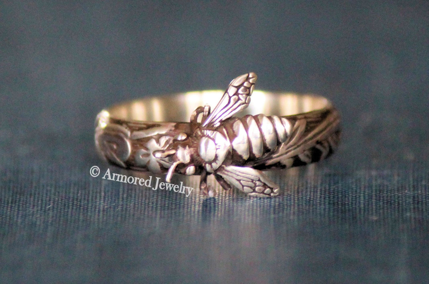 Sterling Silver Honey Bee Ring