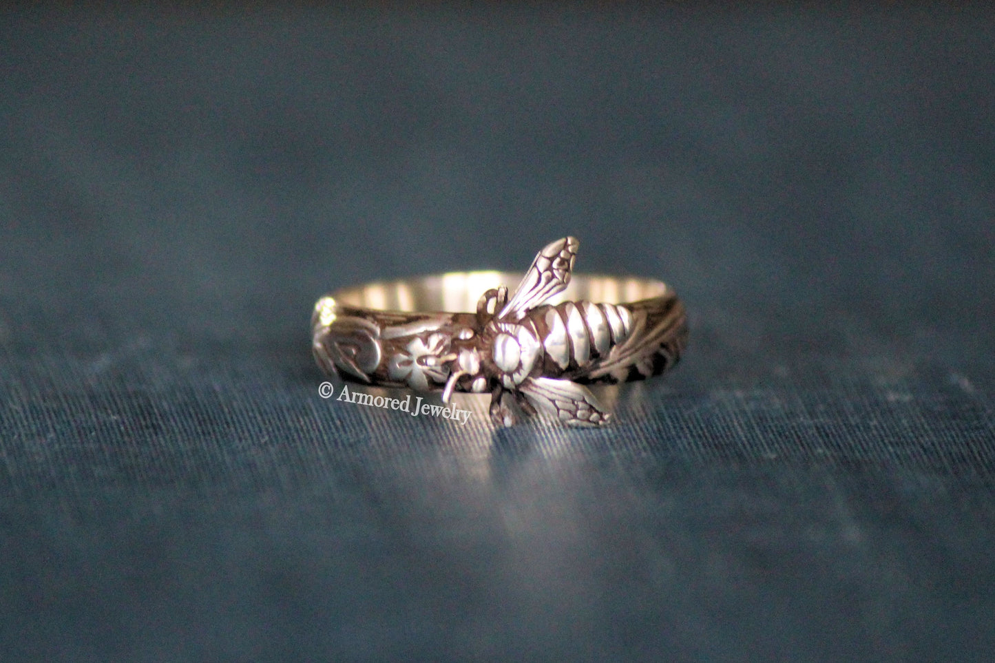 Sterling Silver Honey Bee Ring