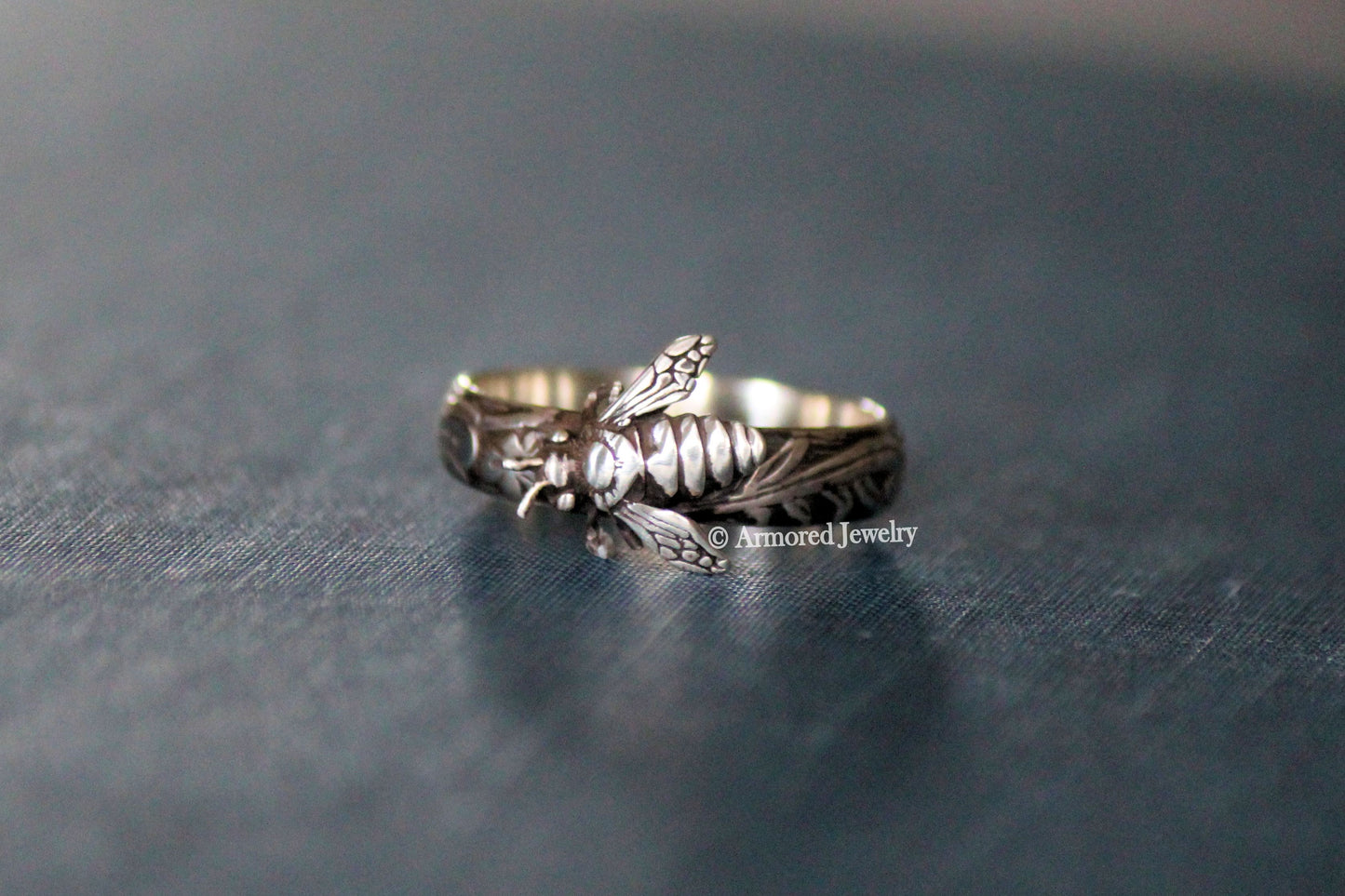 Sterling Silver Honey Bee Ring