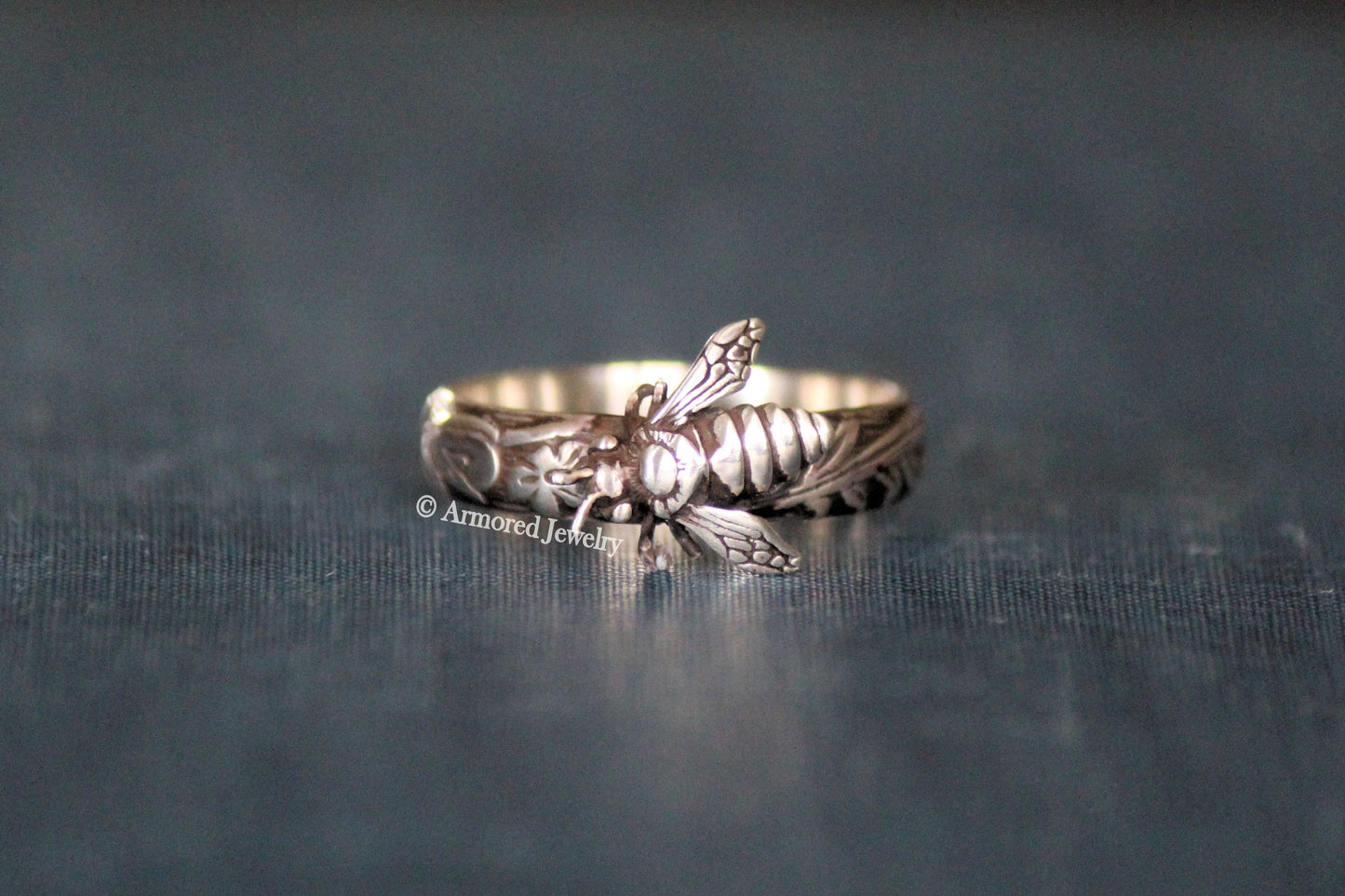 Sterling Silver Honey Bee Ring