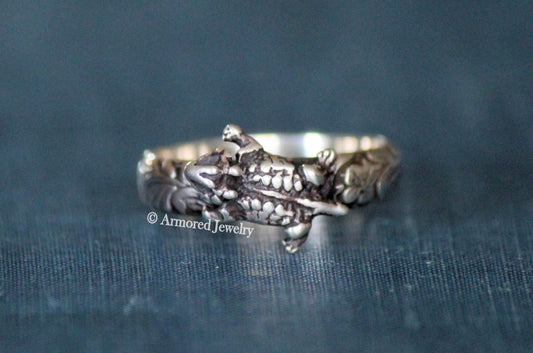 Sterling Silver Horned Toad Ring