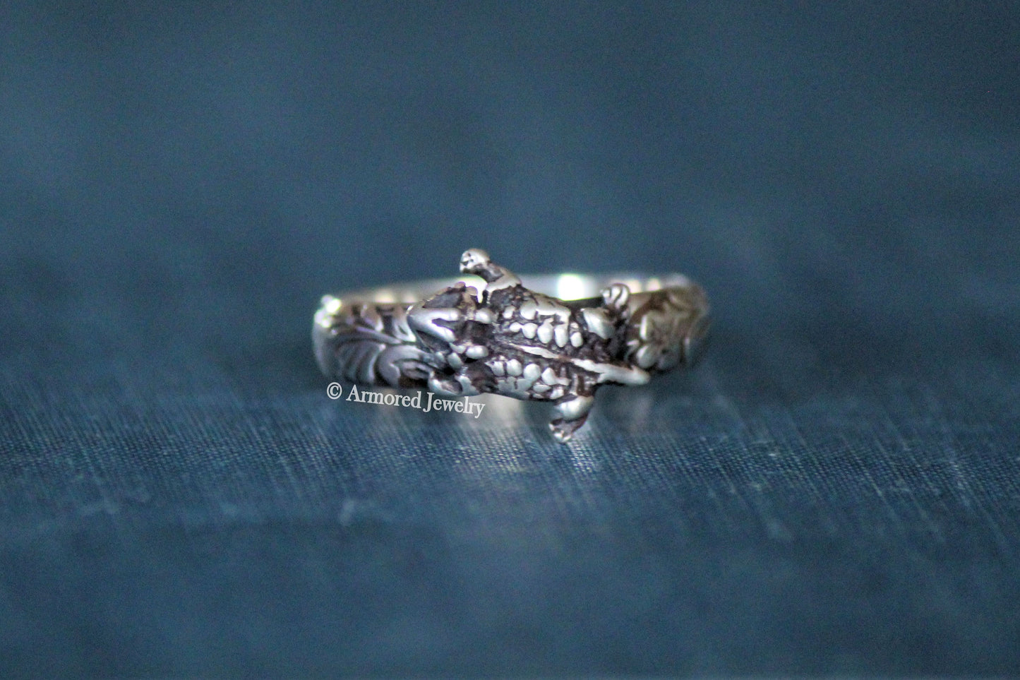 Sterling Silver Horned Toad Ring