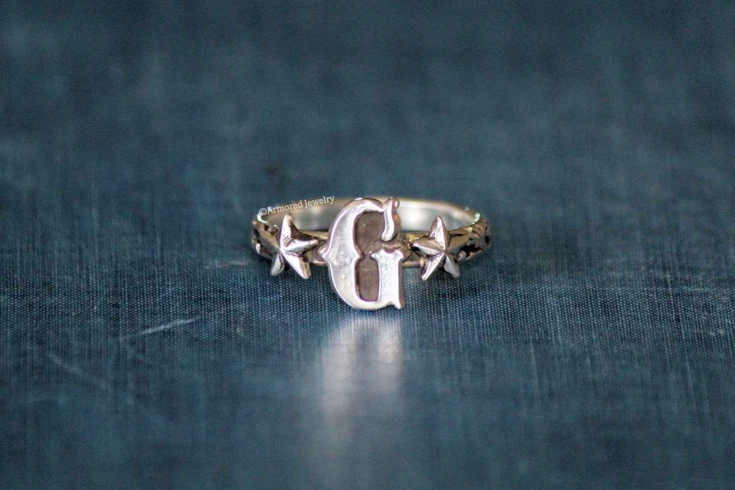 Vintage Western Initial Ring