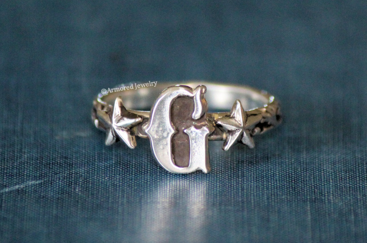 Vintage Western Initial Ring