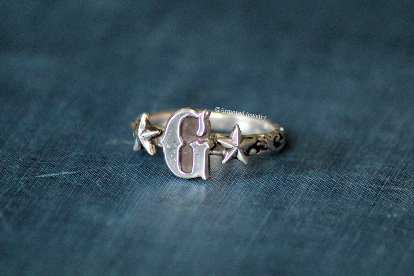 Vintage Western Initial Ring