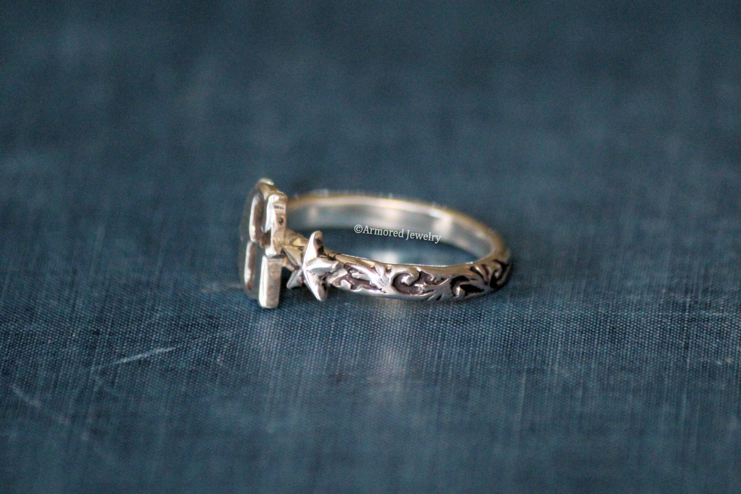 Vintage Western Initial Ring