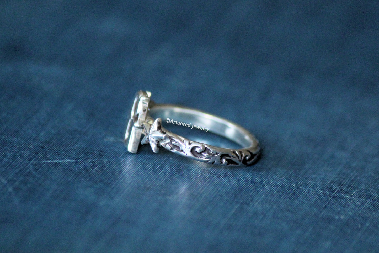 Vintage Western Initial Ring