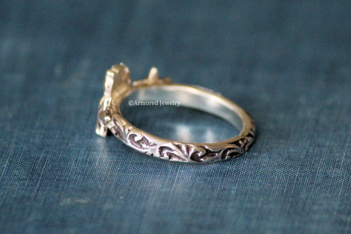 Vintage Western Initial Ring