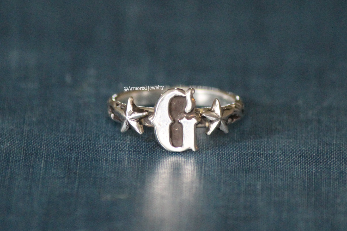 Vintage Western Initial Ring