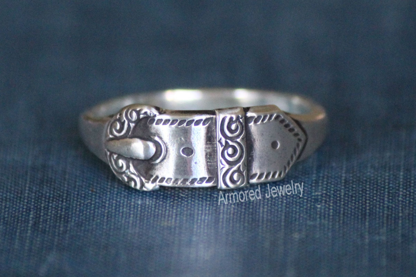 Sterling silver Belt ring