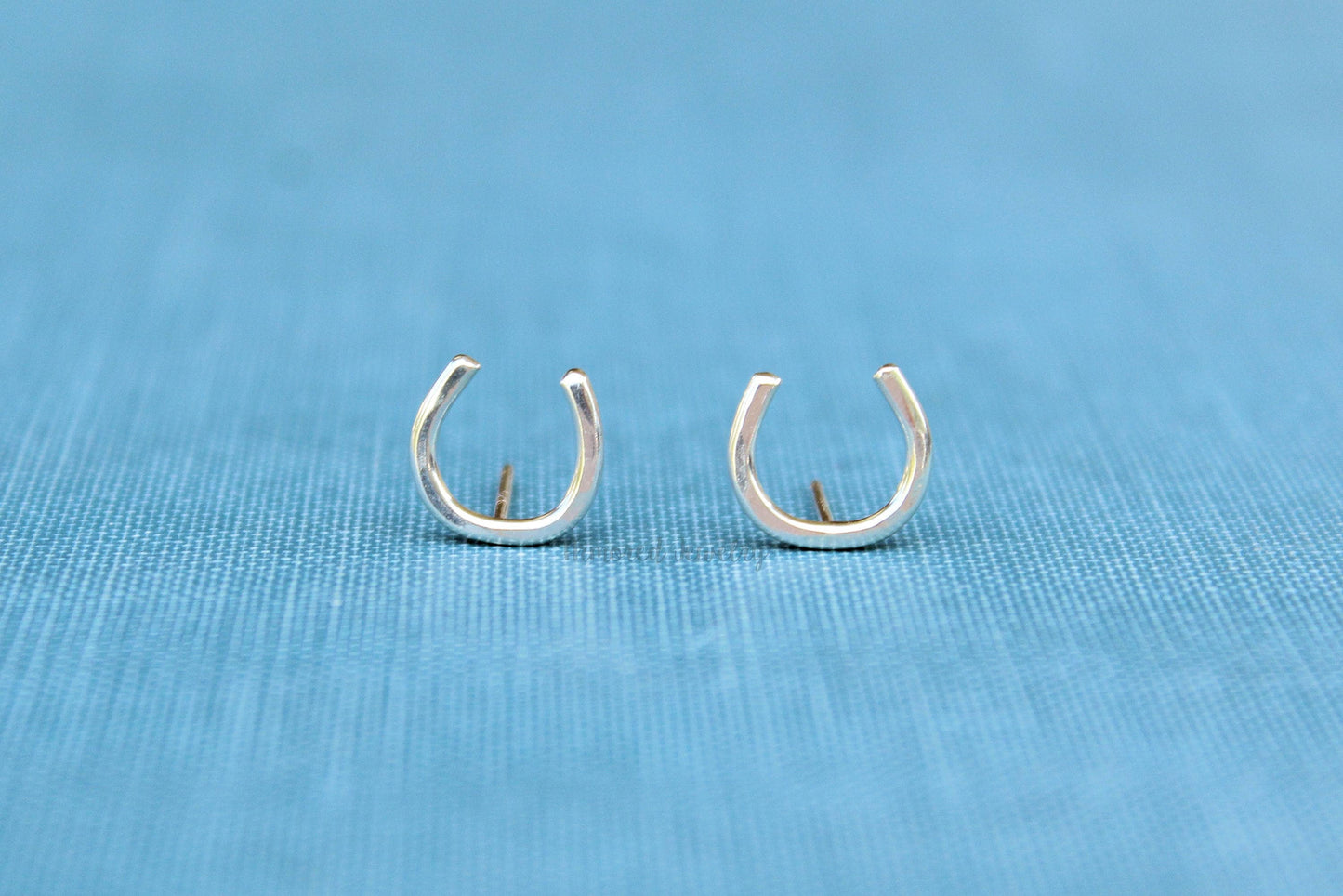 Sterling Silver Horseshoe Earrings