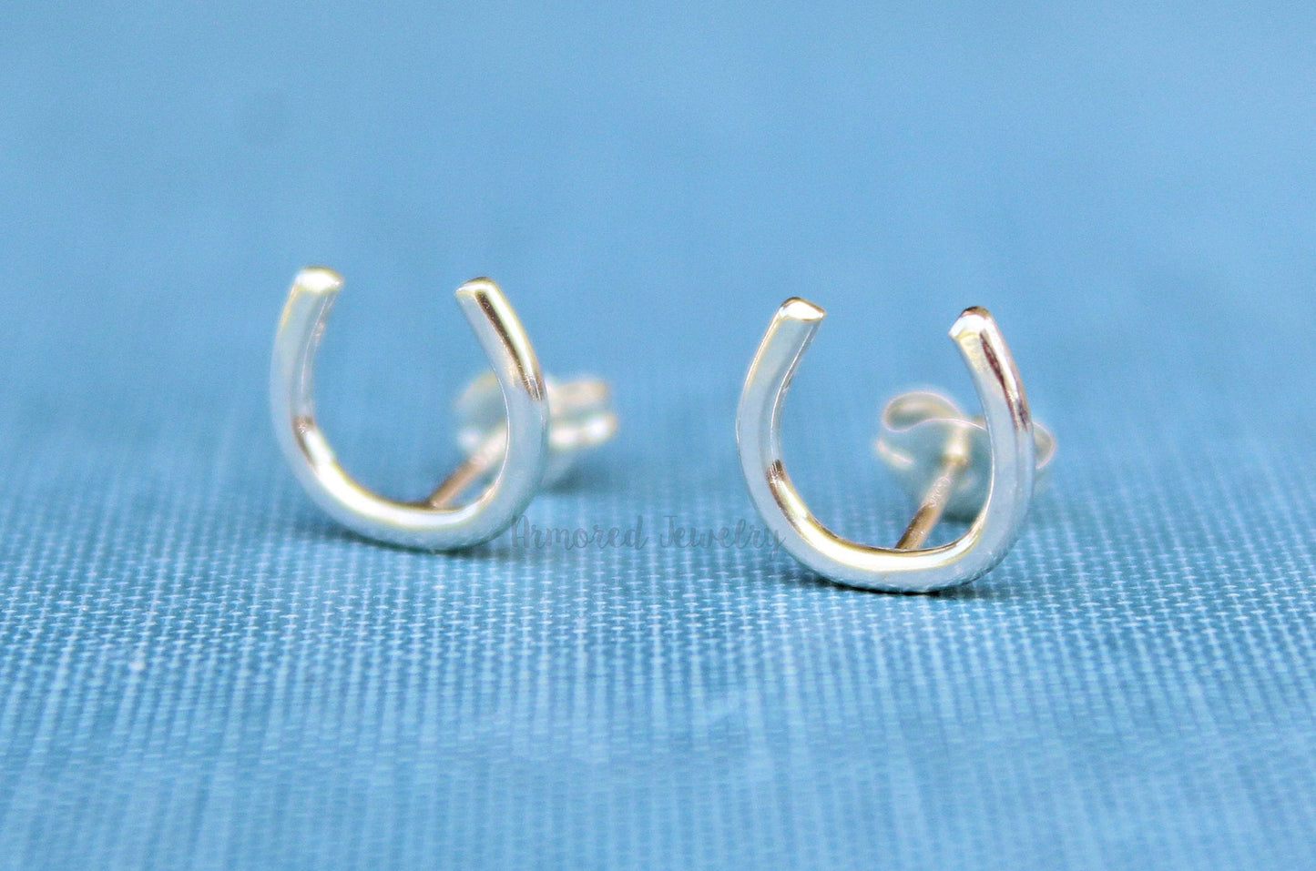 Sterling Silver Horseshoe Earrings