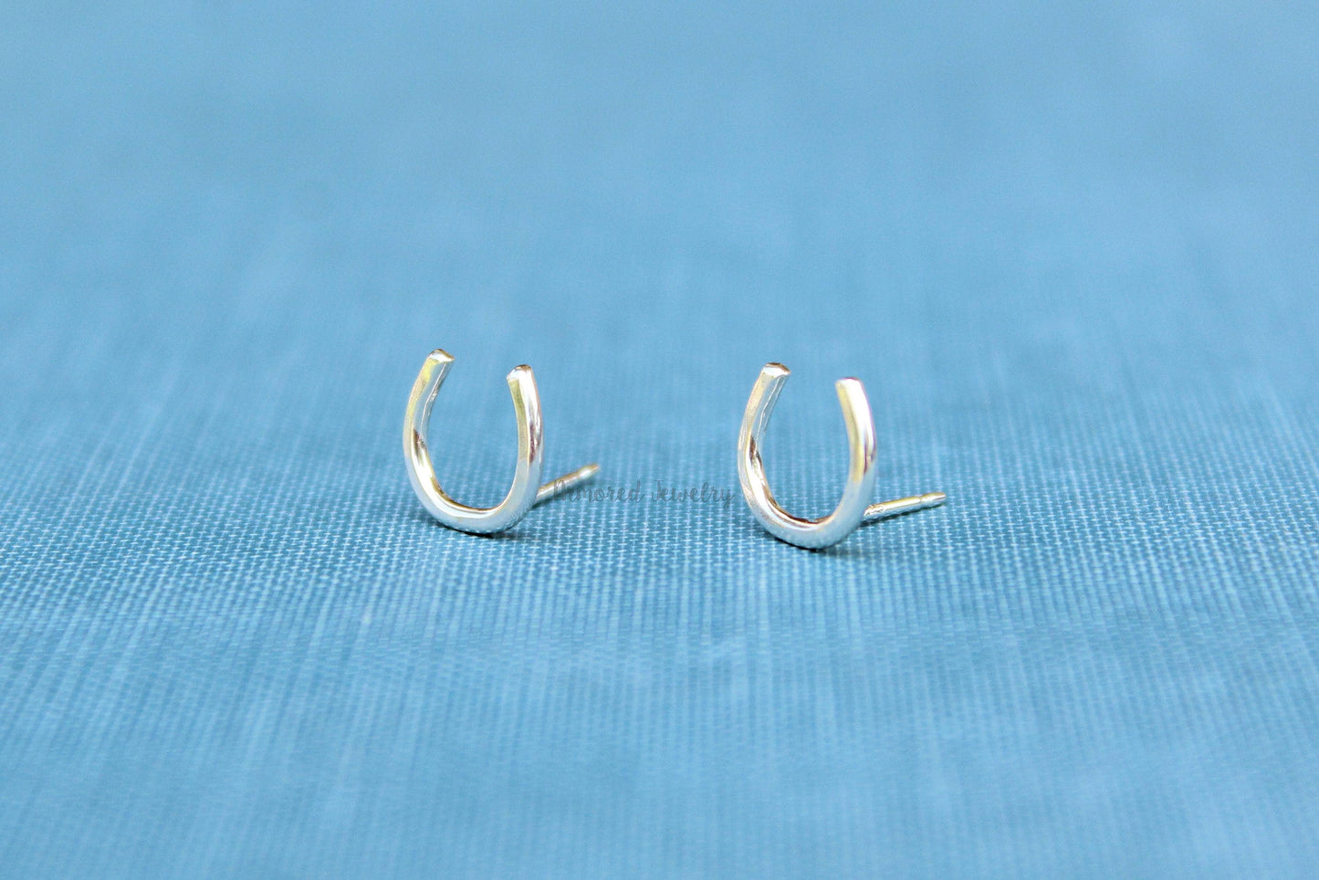 Sterling Silver Horseshoe Earrings