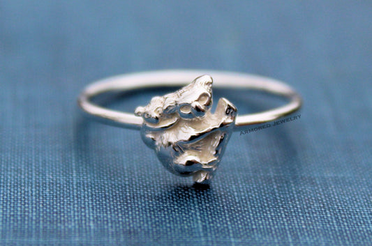 Sterling Silver Koala Bear & Cub Ring