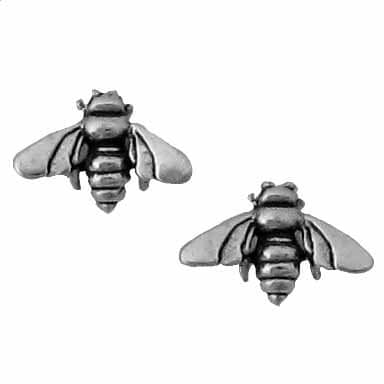 Sterling Silver Bee Stud Earrings