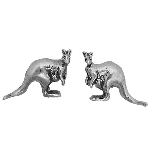 Sterling Silver Kangaroo Post Earrings