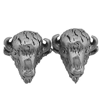 Sterling Silver Buffalo Post Earrings