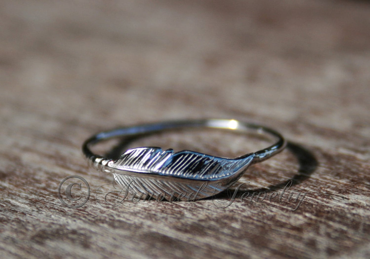 Sterling silver Feather Ring