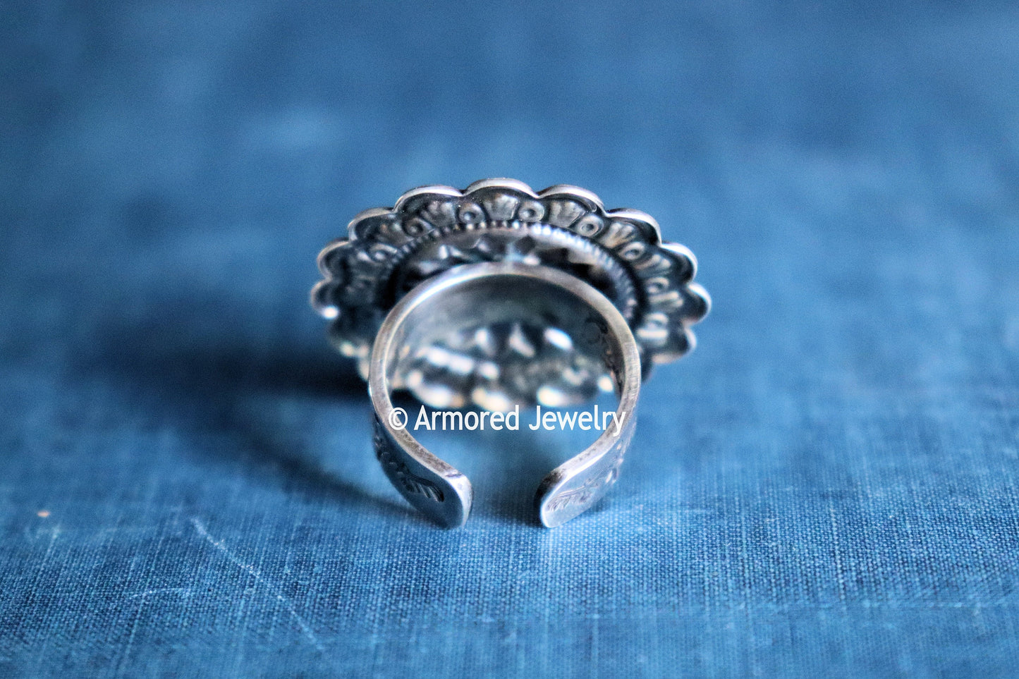 Sterling Silver Concho Ring