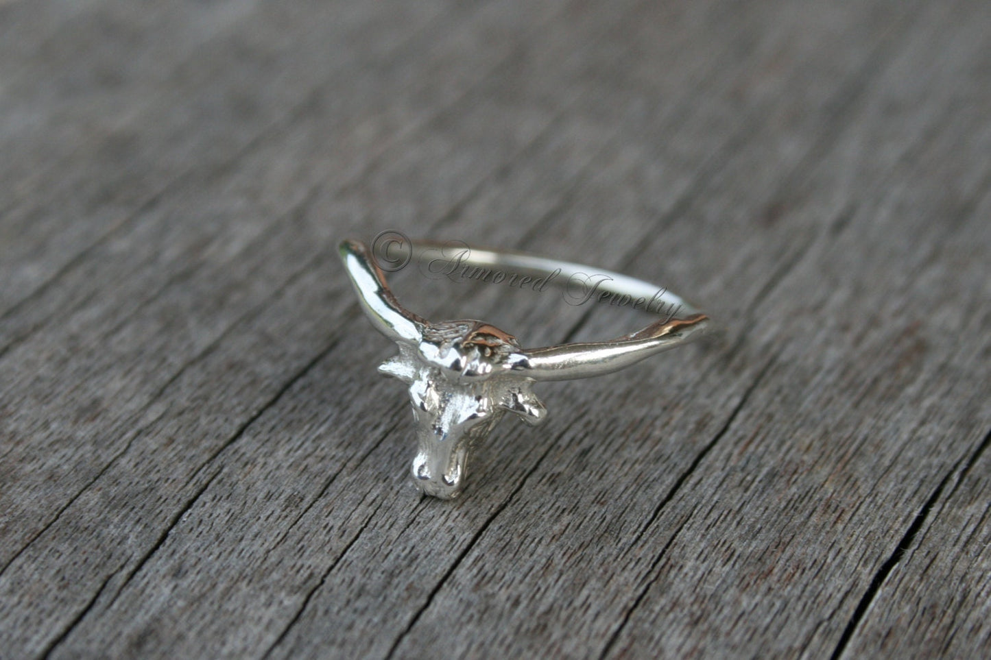 Sterling Silver Longhorn Ring