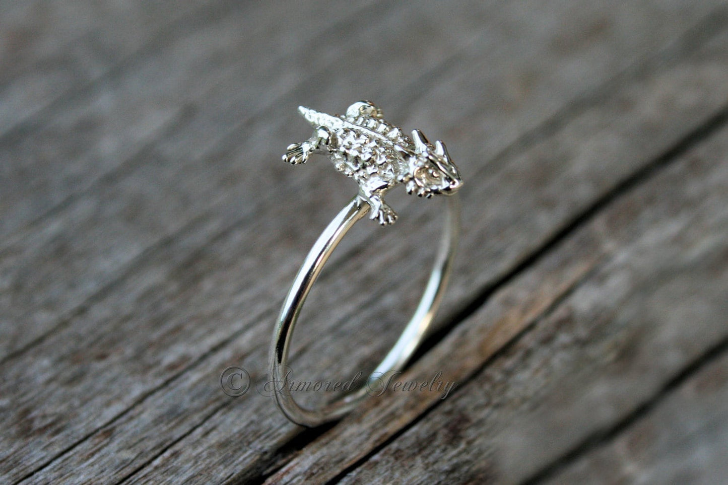 Sterling Silver Horned Toad Ring