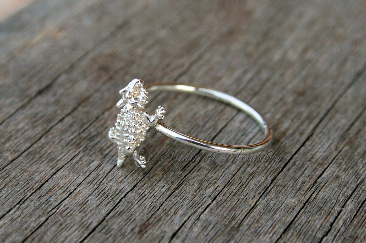 Sterling Silver Horned Toad Ring