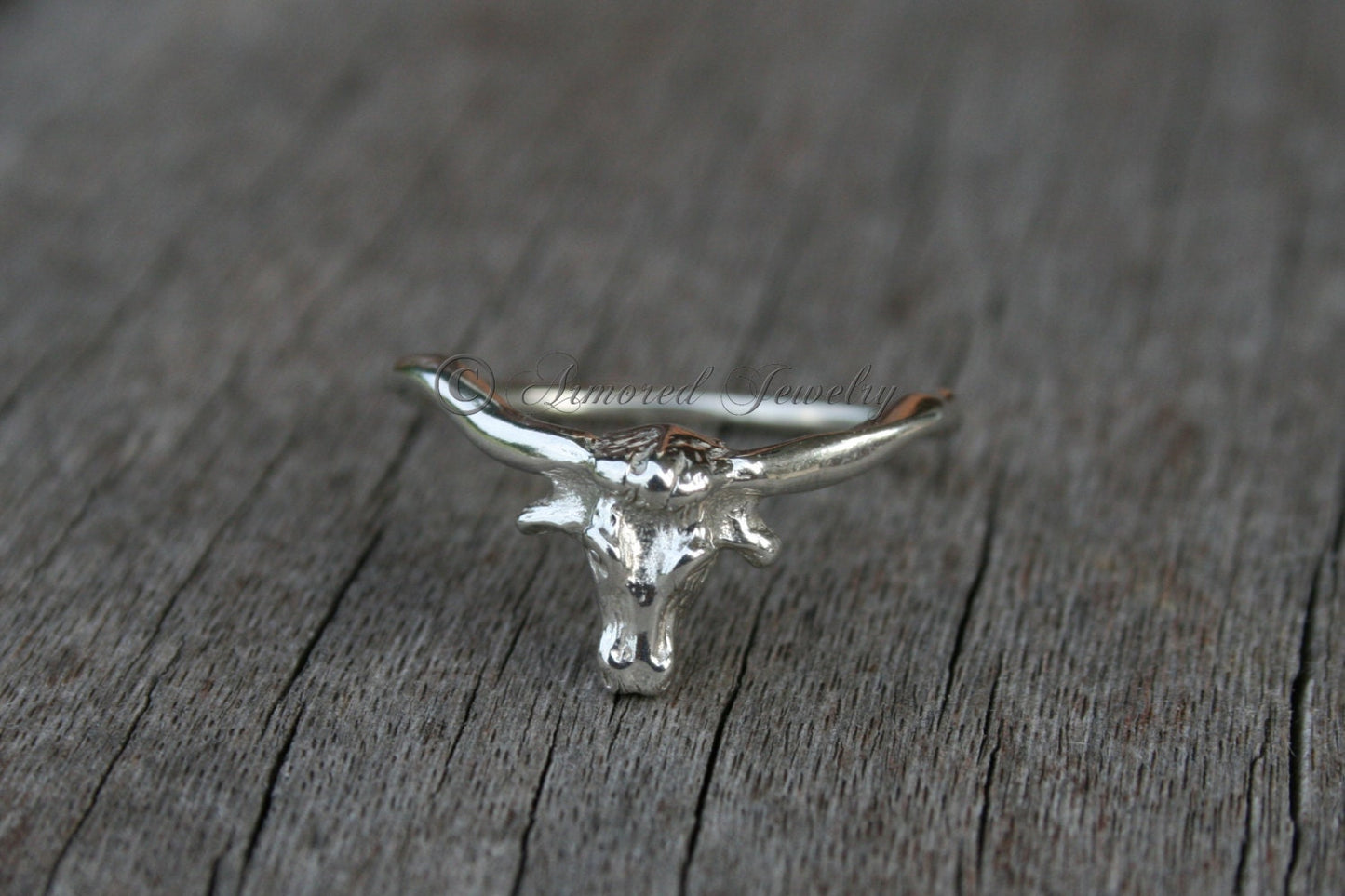 Sterling Silver Longhorn Ring