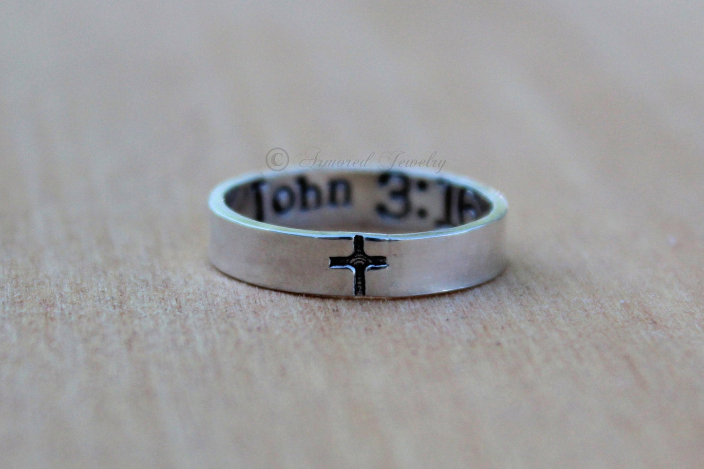 Sterling Silver John 316 3 16 3:16 Ring