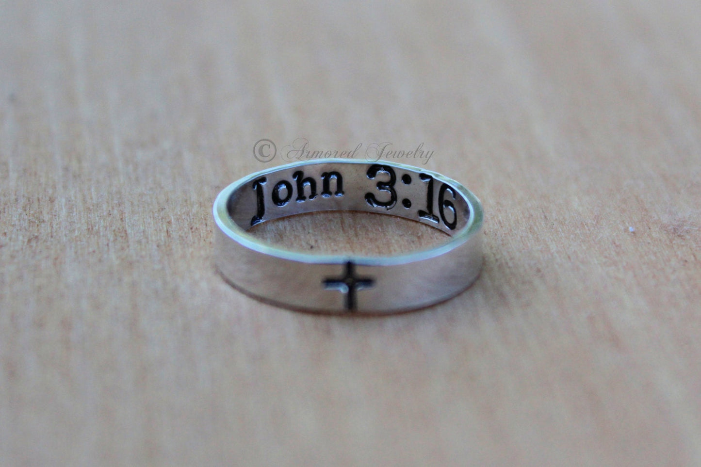 Sterling Silver John 316 3 16 3:16 Ring