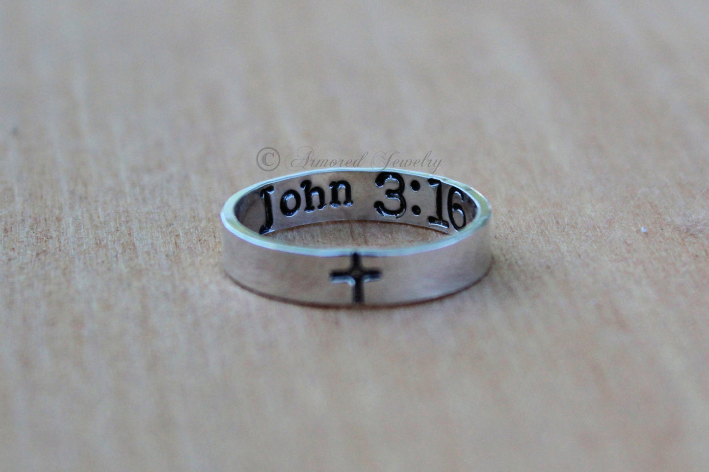 Sterling Silver John 316 3 16 3:16 Ring